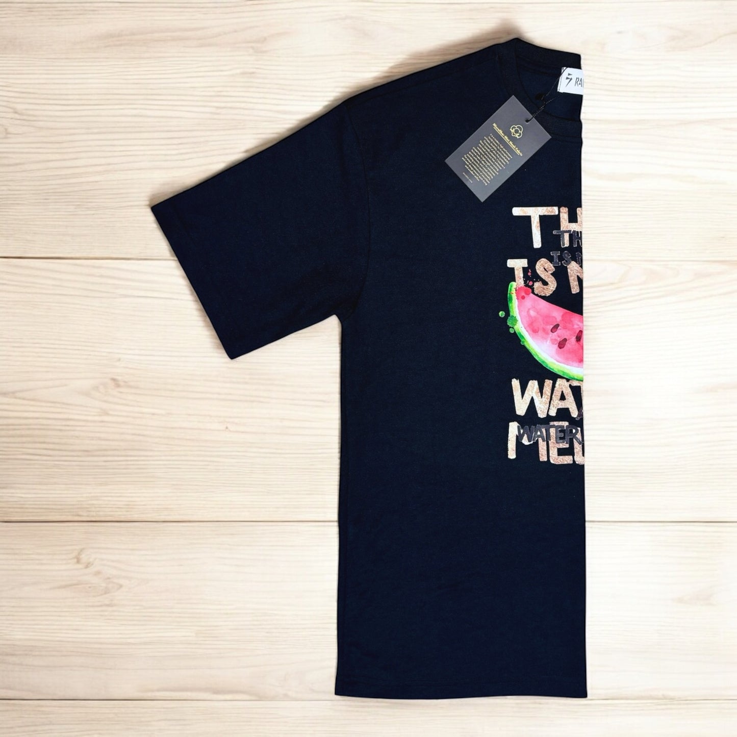 Full Black Half-sleeve WaterMelon T-shirt - [NEW ARRIVAL]