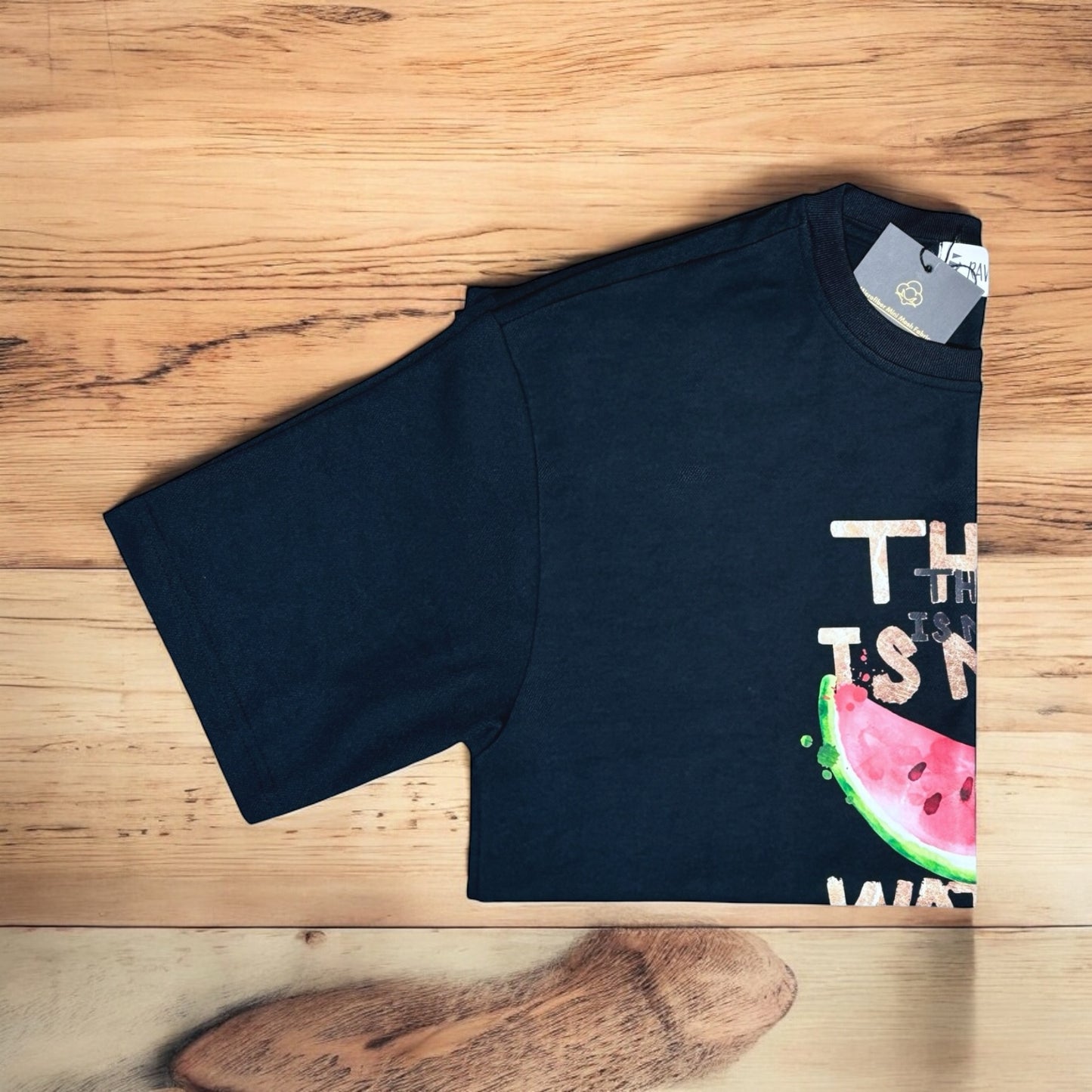 Full Black Half-sleeve WaterMelon T-shirt - [NEW ARRIVAL]