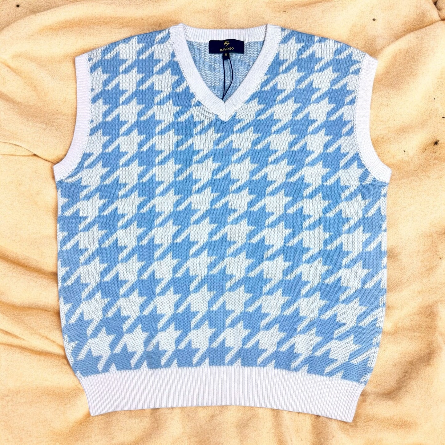 Sky Blue Unisex VEST With White Lines - [NEW ARRIVAL]