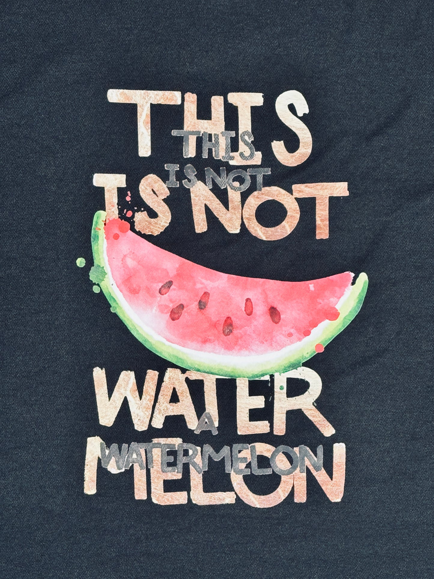 Full Black Half-sleeve WaterMelon T-shirt - [NEW ARRIVAL]